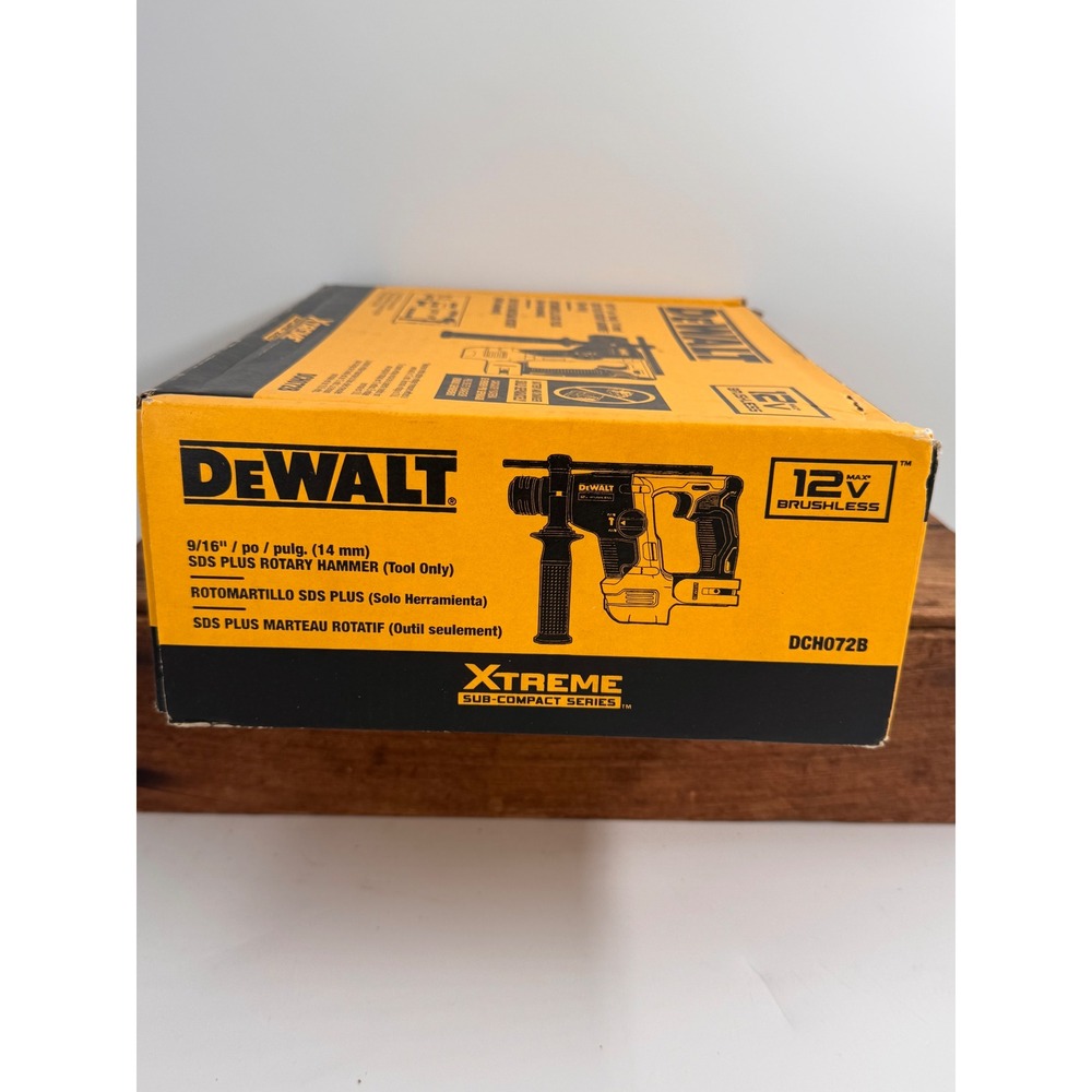DEWALT 12V Brushless SDS Plus Rotary Hammer - Yellow - Picture 5 of 9
